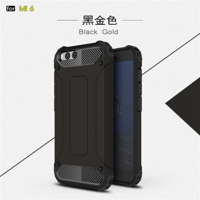 

Fivice Xiaomi MI 6 case Luxury Silicone Diamond Armor PC Hard Shell Phone Case