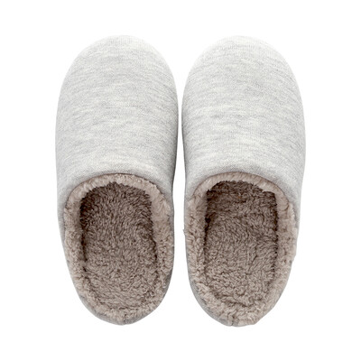 

JZAO Ms Home Furs Warm Slippers Light Gray  Suitable for 3941 yards