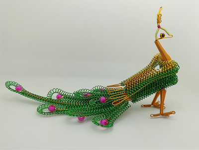 

peachick Creative handicraft aluminum wire aluminum wire model decoration Folk handicraft handmade Phoenix