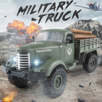

JJRC Q61 116 24G 4WD RC Off-road Military Truck Transporter RTR Children Gift Kids Toy