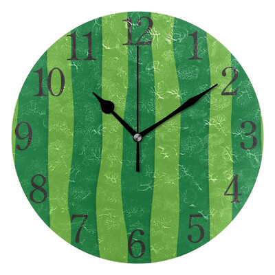 

Wall Clock Arabic Numerals Design Watermelon Surface Round