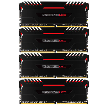 

USCorsAIR Avenger LED Light Bar DDR4 3200 64GB (16Gx4) Desktop Memory Red