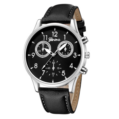 

GENEVA quartz watch 530 with double dial
