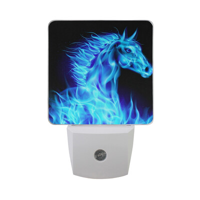 

ALAZA Valentines Day LED Night Light With Smart Dusk To Dawn SensorBright Flamy Symbol Rose Plug In Night Light
