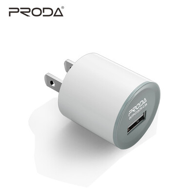 

Remax Proda 1A RP-U13 Power Charger Adapter Single USB Port US Plug Universal Quick Charging Connector For iPhone Samsung