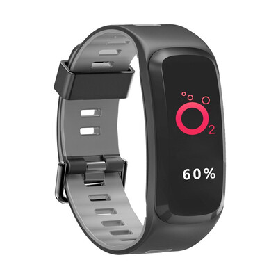 

F4 color screen smart bracelet blood pressure blood oxygen heart rate monitoring two-color strap step counter movement IP68 touch
