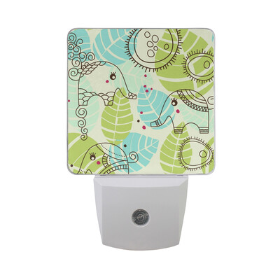 

ALAZA LED Night Light With Smart Dusk To Dawn SensorElephant Stylish Plug In Night Light