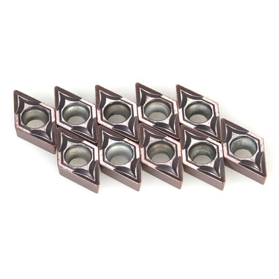 

10pcsbox DCMT070204 VP15TF DCMT2151 Carbide Inserts CNC Lathe Blades Cutter Turning Tool