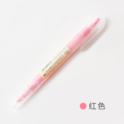 

Dual Head Writing 2 in 1 Highlighter Pen Japanese Stationery Cute Office School Supplies
