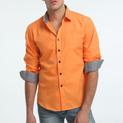 

Fashion Mens Luxury Stylish Casual Dress Shirts Long Sleeve Slim Fit T-Shirts
