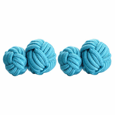 

Yoursfs Round Silk Knot Cufflinks Silk Cufflinks for Men Knot Cufflinks Giftbox Included