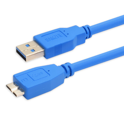 

Shanze (SAMZHE) UK-750 высокоскоростной USB3.0 мобильный жесткий диск данных кабель AM / Micro B телефон данные зарядный кабель синий 5 метров