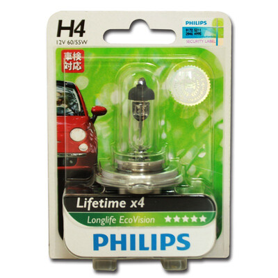 

Philips 1 шт. H1 H4 H7 автомобилей галогенные фары 3100 К в четыре раза покрытие ecovision 12 В 55 Вт обновление эко просто нажмит