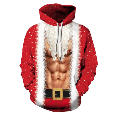 

New Christmas 3D Printed Hoodies For Both Men&Women Globle Hot Sale Mens 3D Print Pullover Womens Sweater Without Suede Inside QYDM-466