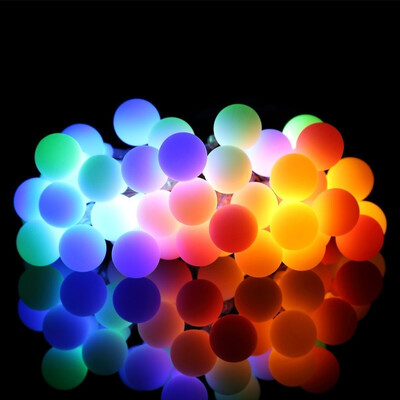 

Meedasy 23ft7M 50 LED Waterproof Ball String Lights Indoor & Outdoor Globe Lights for Garden PartyMulti Color