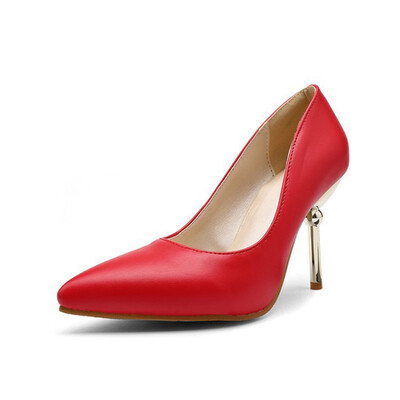 

IDIFU Womens Sexy Pointed Toe Stiletto High Heels Slip on Dress Pumps Shoes