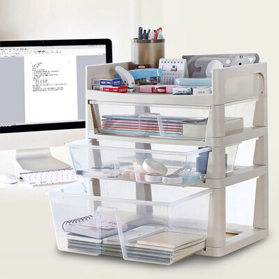 

Dome recall three-tier desk storage office desk shelf desktop storage rack stationery file desk storage box drawer