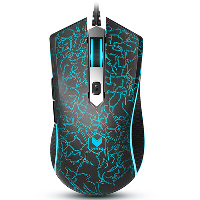 

Thunderbolt (Rapoo) V28 Мощная игровая мышь для мыши с мышкой для мыши Мышь для ноутбука с черным пламенем