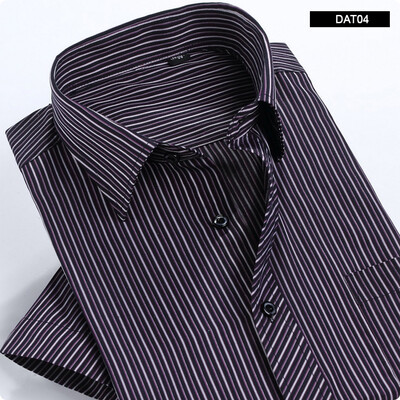 

Men's summer fashion short-sleeved striped shirt