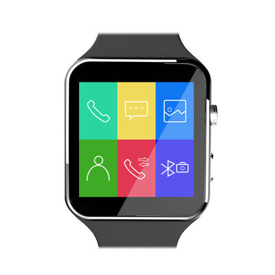

Free Shipping X6 Bluetooth Smartwatch Wireless Smart Wrist Watches w Clock Sim TF Card Slot Curved Screen Camera Anti Lost
