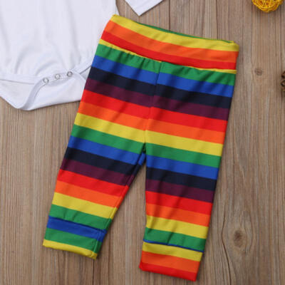 

Casual Autumn Clothes Cute Newborn Baby Boys Girls Romper Pants Outfits Set 3PCS