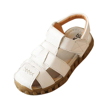 

Kids Sandals Boy Leather Closed Toe Beach Flats Oxford Water Shoes loafer