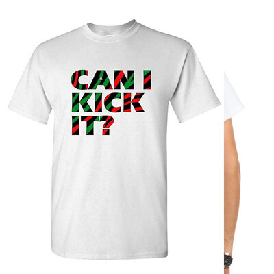 

CAN I Kick IT - Hip hop 80s Oldschool - Mens Cotton T-Shirt