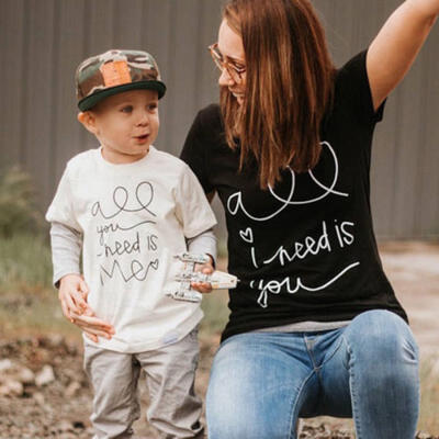 

UK Stock Kid Casual Letter Printed Baby Girls Boy Shirt Tees Blouse Tops T-shirt