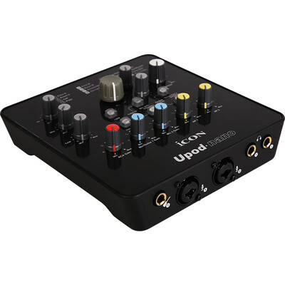 

Aiken (iCON) USB external sound card (network K song card / Upod nano / recording host shouting wheat dodge / built-in 48V power supply / free drive / free debugging)