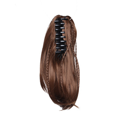 

11" Short Screw Curls Claw Clip Ponytail Extensions Synthetic Clip in Drawstring Curly Ponytail Hairpiece Jaw Clip Hair Extension