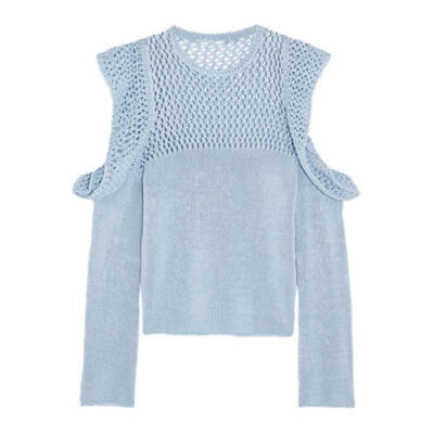 

Women Long Sleeve Off Shoulder Cardigan Knitwear Jumpers Knitted Sweater Blouse