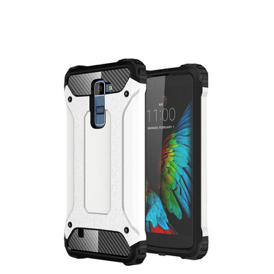 

Fivice LG K10 case Luxury Silicone Diamond Armor PC Hard Shell Phone Case