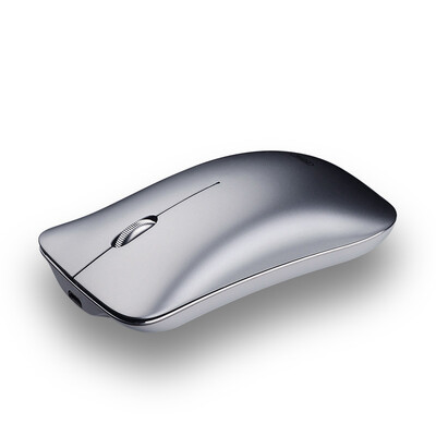 

Infink INPHIC PM9 aluminum rechargeable wireless mouse mute ultra-thin portable 24G lithium battery small hand home computer office Apple MAC notebook universal silver