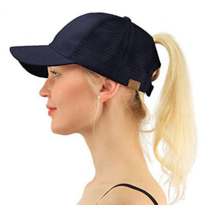 

AU STOCK Ponytail Baseball Women Messy Bun Baseball Snapback Sun Sport Cap newly