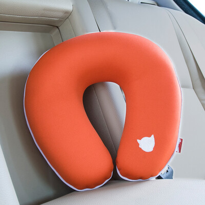 

Iron arm Astro Boy car headrest neck pillow four seasons car memory cotton U-shaped pillow airplane travel nap pillow neck lunch break pillow pillow single JYJZ-01 upgrade brown