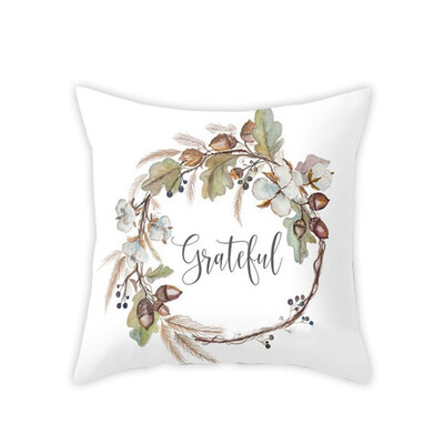 

Watercolor Pumpkin Throw Pillow Covers Halloween Thanksgiving Day Cotton Linen Car Sofa Pillowcase Home Decor