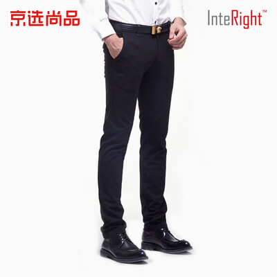 

INTERIGHT four-sided bomb mens business casual pants black 32 yards