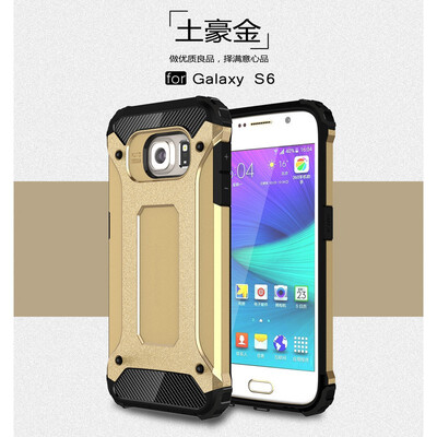 

Fivice Samsung Galaxy S6 case Luxury Silicone Diamond Armor PC Hard Shell Phone Case