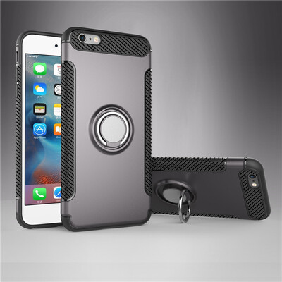 

Fivice iphone 6 plus6s plus case PC metal ring shell magnetic car bracket TPU phone case