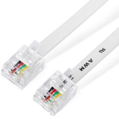 

Ferguson (cabos) F08305 phone line finished 2-core two-core indoor unit extension cable extension line telephone connection line core 20 meters