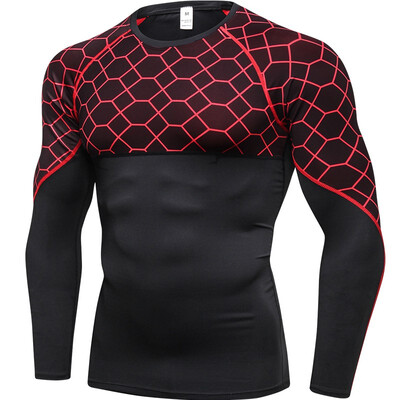 

New Quick Dry Running T Shirt Men Fitness Tight Sport Shirt Gym Clothing Bodybuilding T Shirt