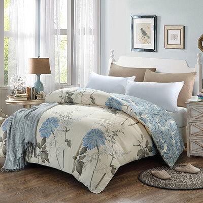 

Yalu free bed linen textile twill printing double cotton quilt cover single piece 200 230cm water flow year