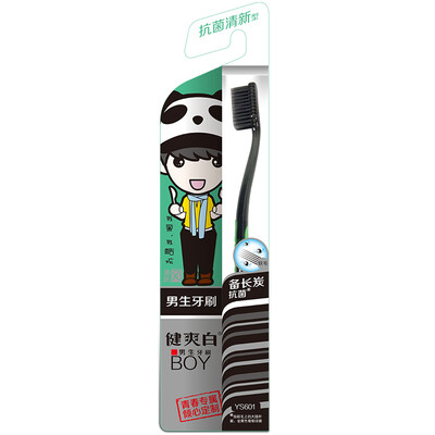 

Healthy white male toothbrush fresh type