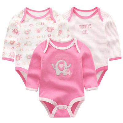 

2018 Newest Babywear Baby Girl Clothes 0-12M Bodysuit For Babies Jumpsuit Summer Autumn Baby Boy Clothes Long Sleeve Newborn