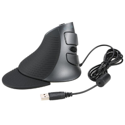

USB Wired Ergonomic Vertical Optical Mouse Computer Mice Adjustable 1600 DPI 5D Buttons with Removable Palm Rest Mens Fashion L6Z