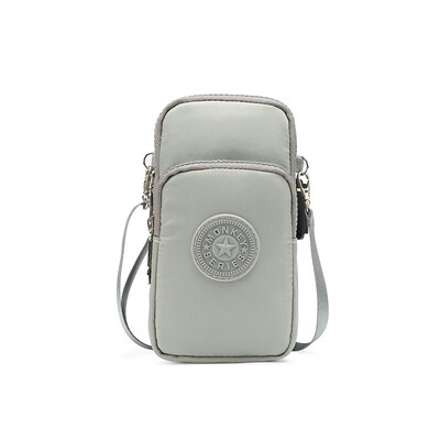 

Dais Dais wallet womens sports pockets multi-function running bag ladies mini waterproof fitness outdoor mobile phone pockets purse DS9006 gray