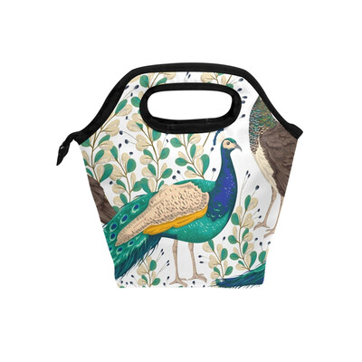 

Lunch Bag Tote Bag Peacock Travel Picnic Organizer Lunch Holder Handbags Lunch Bag Box for Office