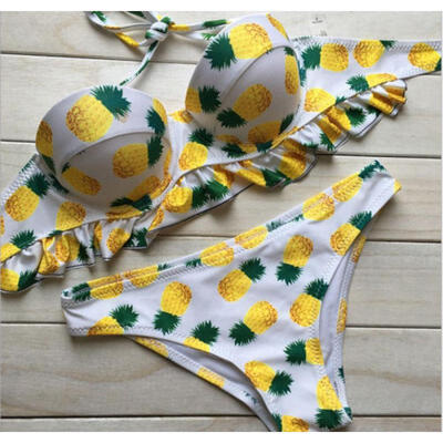 

Womens Swimwear Bandage Bikini Sets Push-up Padded Bra Bathing Suit Swimsuit