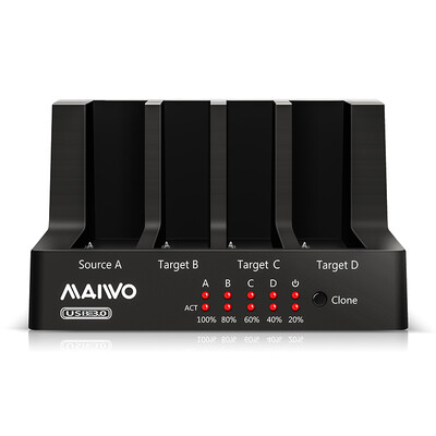 

Mai Wo (MAIWO) K3094 четыре диска SATA последовательный USB3.0 жесткий диск коробка коробка перетащить три жестких диска копировальная машина черный