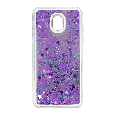 

Fecoprior Back Cover For Samsung Galaxy J3 2018 Case Mirror Glitter Liquid Quicksand Shining Dynamic Fundas Coque Celulars Capa